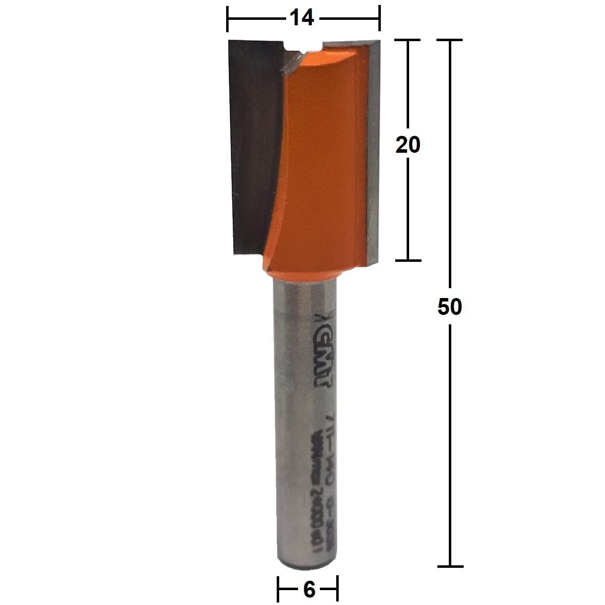 Fresa Corte Reto HW Ø14x50mm - marca CMT - Cód. 711.140.11